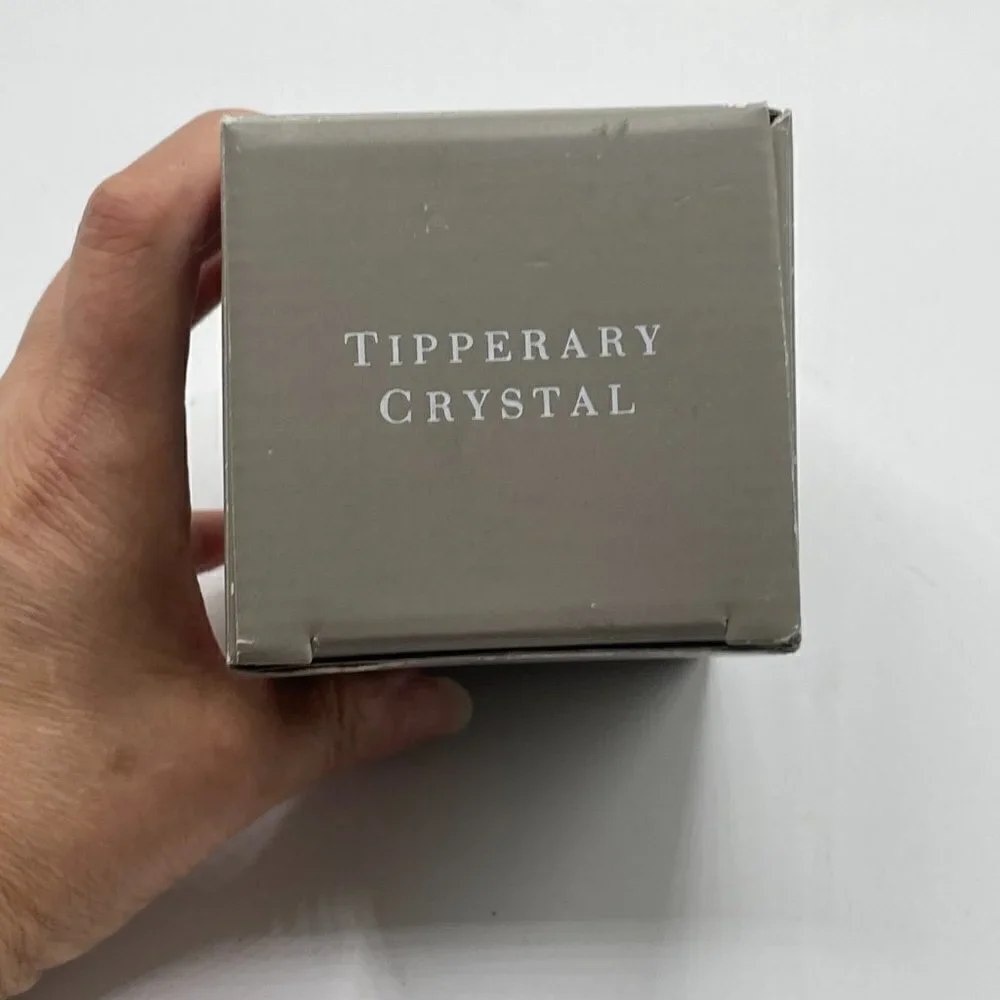 NIB Tipperary Crystal Ireland Lead Cut Clear Crystal Bell with Ribbon Hanger - Picture 8 of 9